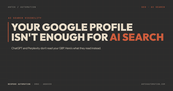 Why your Google Business Profile isn't enough for AI search